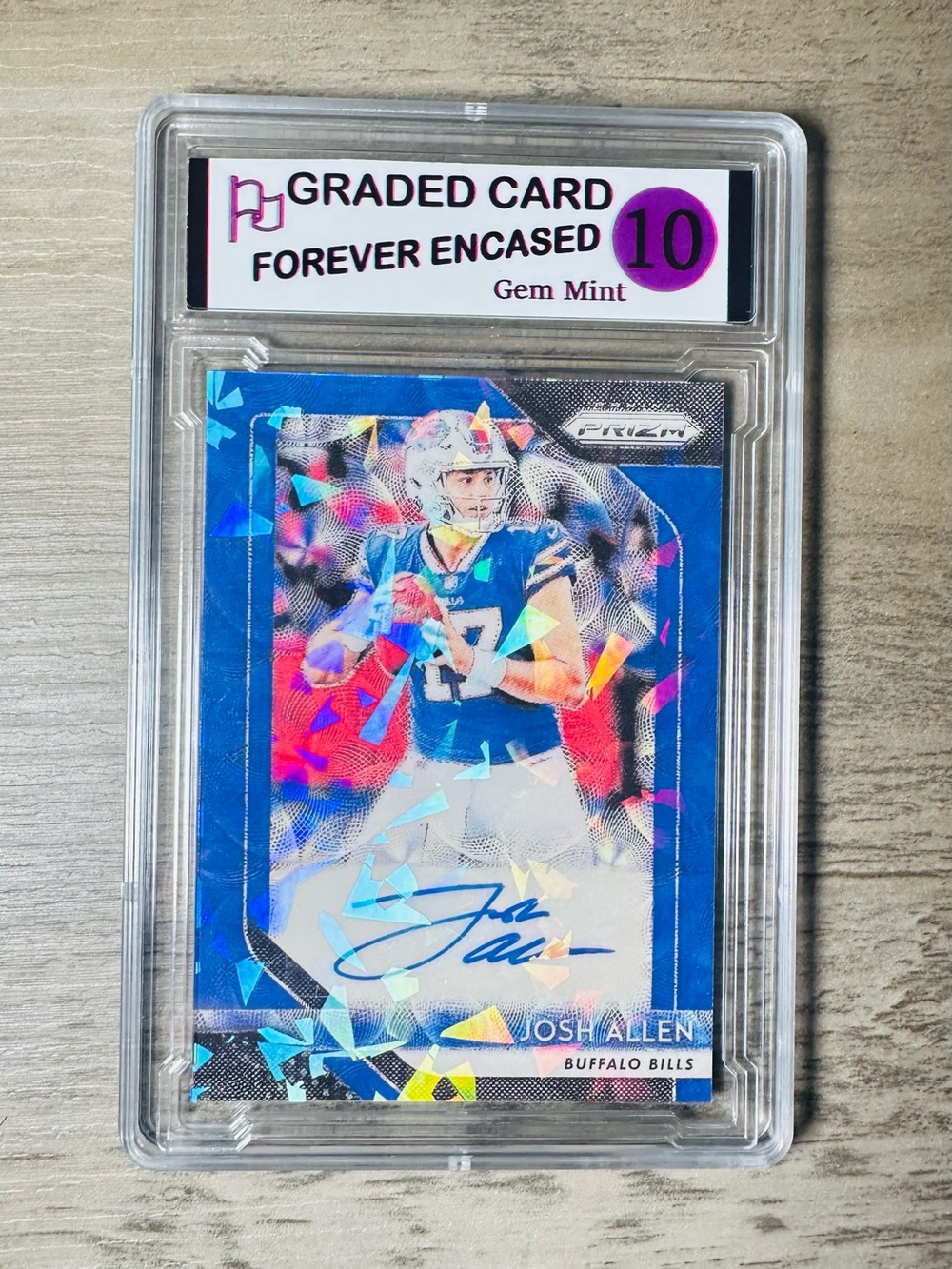 Josh Allen Rookie Gem Mint 10 2018 Autograph Panini Prizm #RA-JA Novelty Card